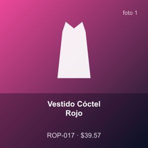 Vestido Cóctel Rojo